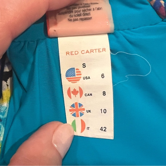 Red Carter Blue and Pink Bikini Top - Picture 3 of 3